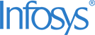 Infosys logo in blue text with a registered trademark symbol.