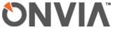 A gray logo of the word nv